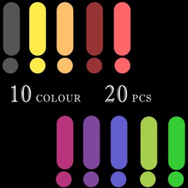 WEINIDASI Pack of 20 Colour Films for Headlights, Transparent Colour Filter Film, Colour Correction Colour Filter, Film for Lamp, Headlight, Photo Studio, Strobe, LED, Headlight Film