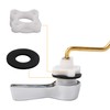 Hibbent 2 Pack Universal Side Mount Toilet Handle Angle-Mount Adjustable