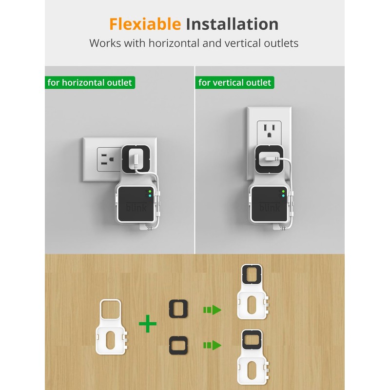 SUPMEGA Outlet Wall Mount for Blink Sync Module 2, Space