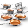 Gotham Steel 12 Pc Ceramic Pots and Pans Set Non