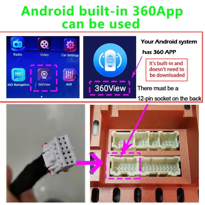 BY-J 360-Degree Panoramic Camera System for Android, 3D 1080P, with