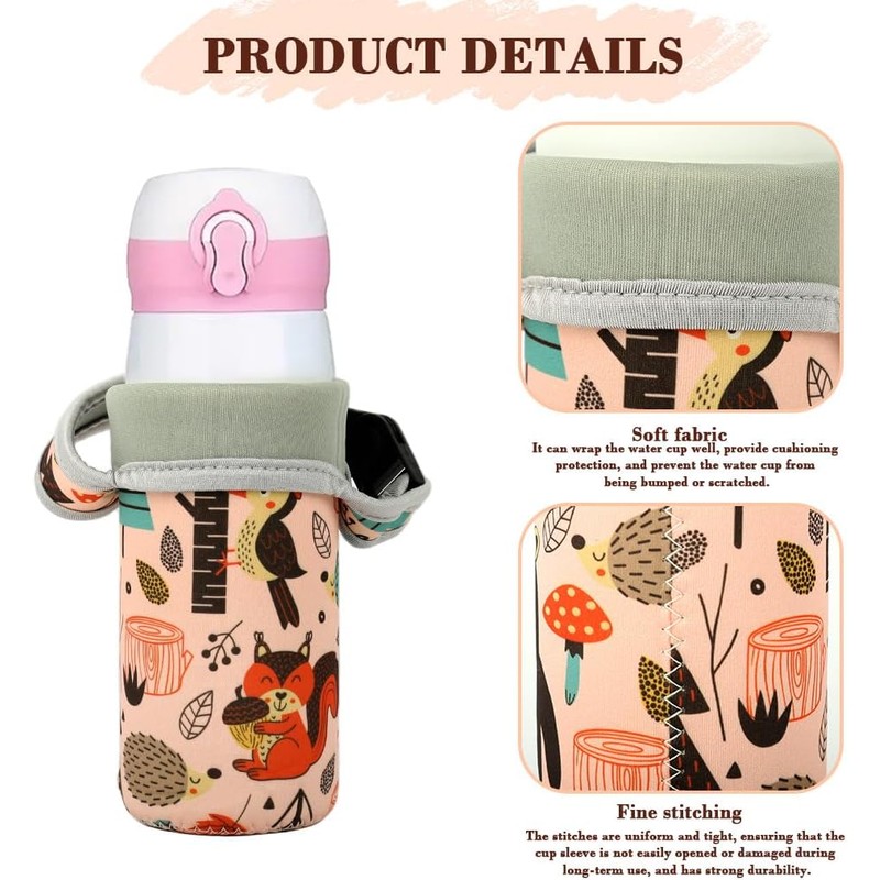 HASTHIP® Bolsa Porta Botella de Agua de Neopreno con Correa
