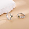 ONEFINITY Honey Bee Earrings 925 Sterling Silver Daisy Hoop Earrings