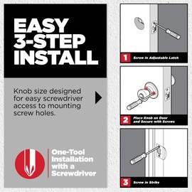 Kwikset Polo Interior Passage Door Knob, Handle for Closet and Hallway Doors, Non-Locking Doorknob in Matte Black, with Microban Protection