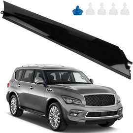 Front Pillar Finisher Trim Panel Moulding 76837-6JR0A for Infiniti QX56 2011-2013 QX80 2014-2023 for Nissan Armada 2017-2023,Left Driver Side.