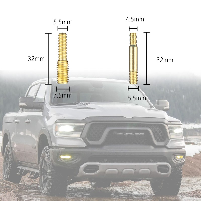 Junecarp 13 PCS Truck Antenna Adapter Accessories for Truck/Car Kit,11