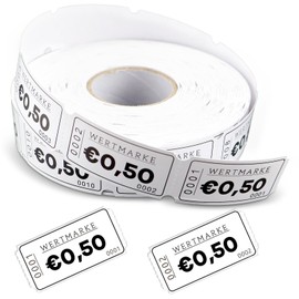 WJMY 1000 Sheets Food Stamps & Beverage Marks Consecutive Numbering Easy Tear Off for Parties Amusement Parks Pubs Weddings