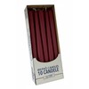 Cereria Di Giorgio 10 Candele Coniche Rosso Scuro 25x2,2 cm