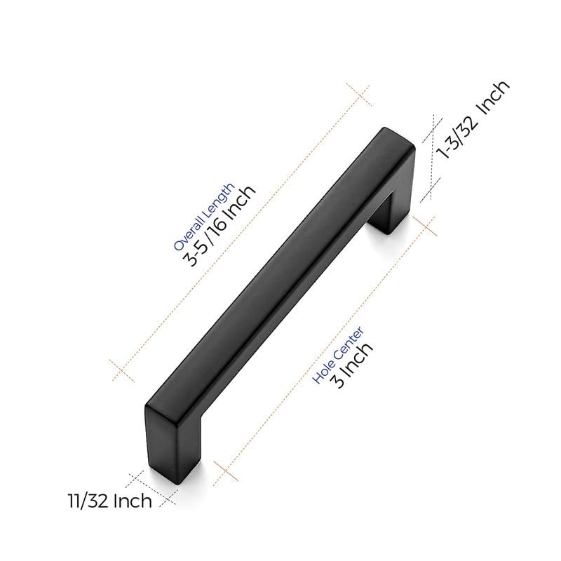 Ravinte 30 Pack Solid 3 Inch Center to Center Slim
