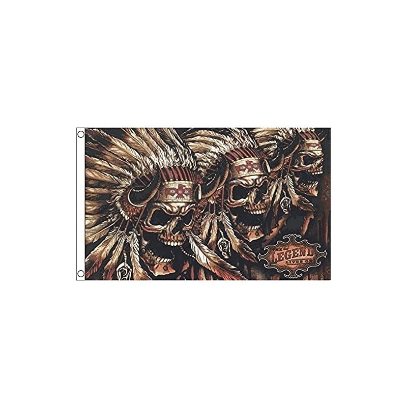 AZ FLAG - Flagge Totenkopf Mit Indianer - 150x90 cm