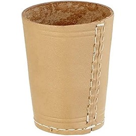 Piatnik Spiele 2971 - Lederwürfelbecher natur