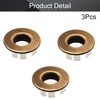 MroMax 3Pcs Sink Basin Trim Overflow Cover Copper Kitchen Sink
