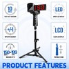FITPLAY Baseball Radar Gun with Tripod, LED+LCD Large Display,Handheld Or