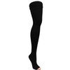 ITA-MED 25-35 mmHg H-306 offene Zehen, Oberschenkelhöhe, Kompression, Schwarz, 2