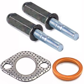Exhaust Bolt & Gasket Metal Exhaust Stud & Nut Kit Fit for GY6125cc 150cc Scooters ATVs Go Karts Moped Quad