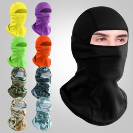 Summer Outdoor Multi-purpose UV Protection Balaclava Hat Sporty Air Mesh Riding Head Cover Size/020 Desert Python Pattern 10ea