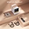 BESGEER Mini Projector WiFi for Tufting, 5.2 Built-in Bluetooth Portable