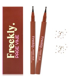 CLLFUU Freckle Pen,Faux Freckle Stamp Waterproof,Fake Face Freckles Stain Makeup Long Lasting Quick Dry,Natural Lifelike Soft Dot Freck Pen 01-Light+02-Medium