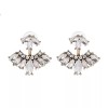 ZARD Crystal Ear Cuff Ear Jacket Earrings in Bronze Tone