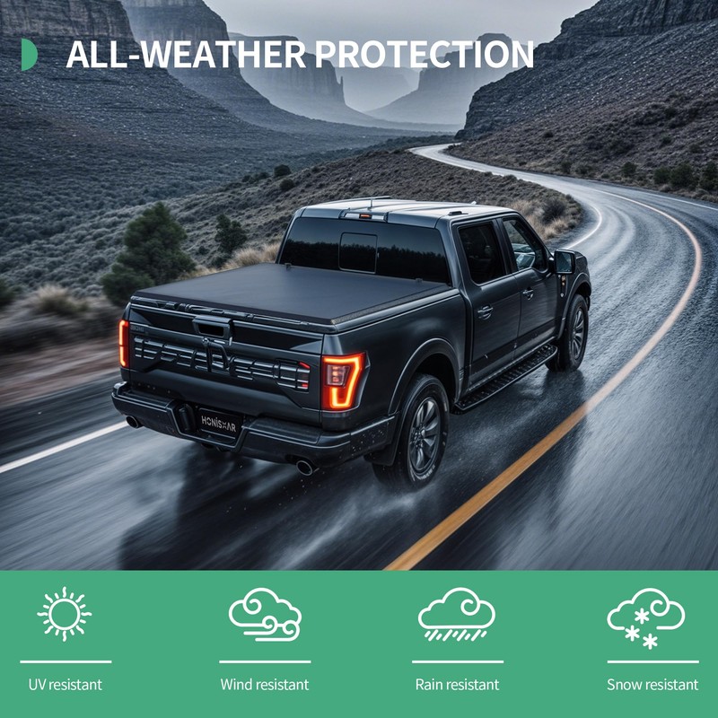 Soft Roll-Up Tonneau Cover Fit for Dodge Ram 1500 2019-2024