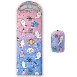 BailiPromise Cartoon Dinosaur Printed Camping Sleeping Bags,Hiking,Waterproof, Backpacking and Outdoors Sleeping Bags for Adults & Kids,3 Season Warm & Cool Weather,Camping Gear Equipment 31x90inch