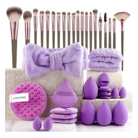 Kit De Herramientas De Maquillaje, 40 Piezas, Brochas D