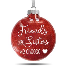 Friends Christmas Ornaments 2024 - Sentimental Gifts for Best Friend Woman, Bestie Gifts for Women - Friendship Ornaments for Women Friends, Best Friend Ornaments, Friendship Gifts for Women Friends