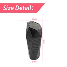 BLAU GRUN Car Trash Can with Lid, Small Leakproof Portable Auto Garbage Can, Mini Diamond Design Trash Dustbin, Waterproof Vehicle Rubbish Bins for Automotive, Office, Kitchen, Home, Bedroom (2)