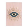 Stupell Industries Evil Eye Glam Boho Pattern Bold Blue Pink,