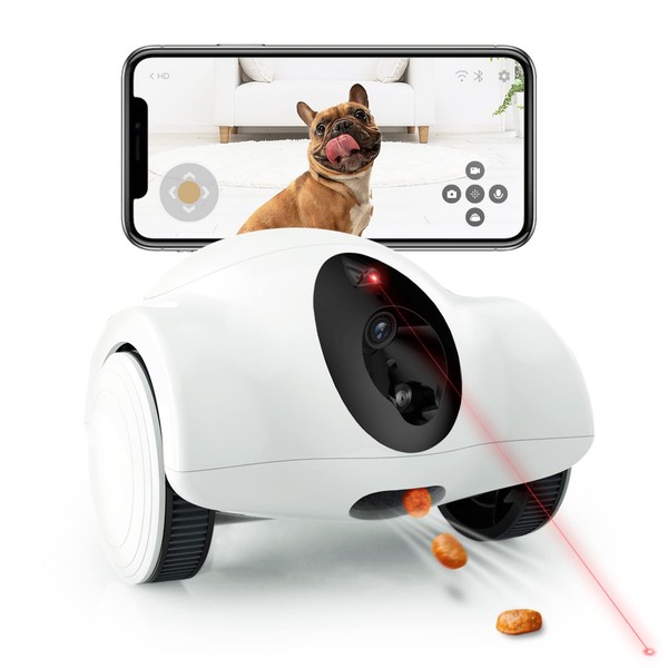 Smart Pet Camera, GULIGULI Movable Companion Robot for Pets, Dog