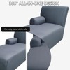 GZYLCH Chaise Lounge with Arm Sofa Slipcover, Chaise Cushion Protector