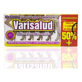 Varisalud Omega Semilla Uva Tabletas Alexjenny Rosa Sabor