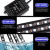 Ongfuwu Car Led Interior Lights, 48 LED Multi Color Strip
