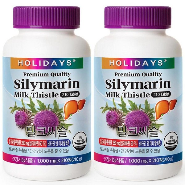 Holidays Bulk Milk Thistle, 210 tablets, 2 units / 홀리데이즈