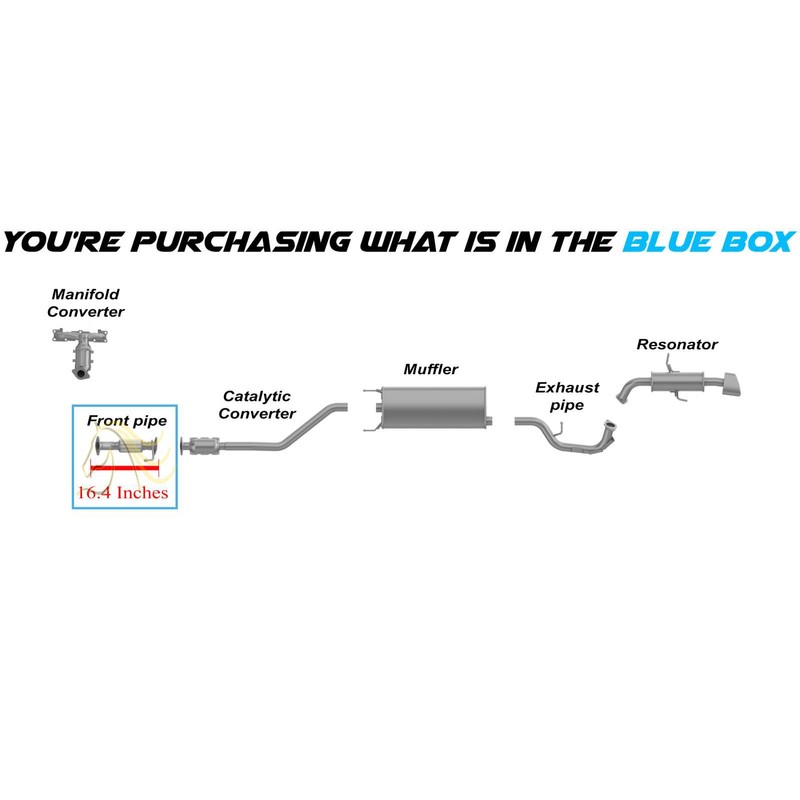 Northeastern Exhaust - 409 Grade Stainless Steel Exhaust Front Flex