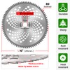 2-Set 10" x 80T Carbide Tip Brush Blades with The
