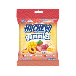 HI-CHEW GUMMIES Original Mix, Pack of 9 Bags, 4.23 oz each | Mango Peach Strawberry Gummies | Unique Fun Soft & Chewy Candy | Immensely Juicy Fruit Flavors