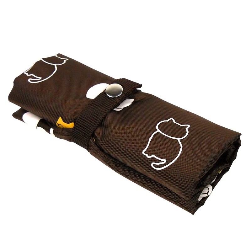 Hamamonyo Eco Tote Large Cat Glasses, Cha, Braun