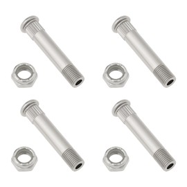 LT Easiyl Skateboard Truck Kingpin and Nut, Silver, 4pcs