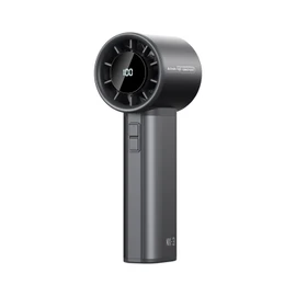 Sowmow Portable Handheld Turbo Fan, 100 Speeds Adjustable Mini Personal Fan, 4500mAh USB-C Rechargeable Battery Operated, Digital Display, Ultra-Quiet & Durable for Travel, Office, Gym, Outdoor Black