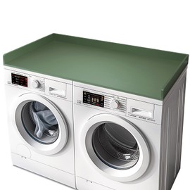 Gashell Washer Dryer Countertop, 27.5" x 54" Bamboo Washer and Dryer Countertop for Laundry Room Organization (Forest Green)