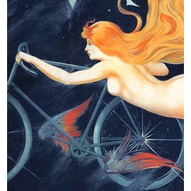 "Cycles Gladiator" 1895 Vintage Style Art Nouveau Bicycle Poster 20x28