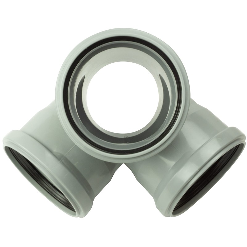 HT Pipe Double Junction PP DN 110 Double Connection 67°