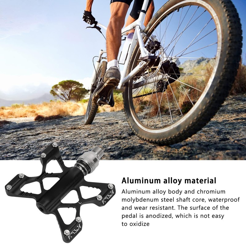 1 Pair Bicycle Quick Release Pedals Aluminum Alloy Bike Bearing