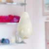 Himalayan Marble Pear Drop Light Pull - White Marble