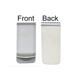 Stainless Steel Money Clip For Men Dad Boy Friend Father Floral Initial Letter Box Monogram Wallet Cash Card Holder, Gray-floral-z