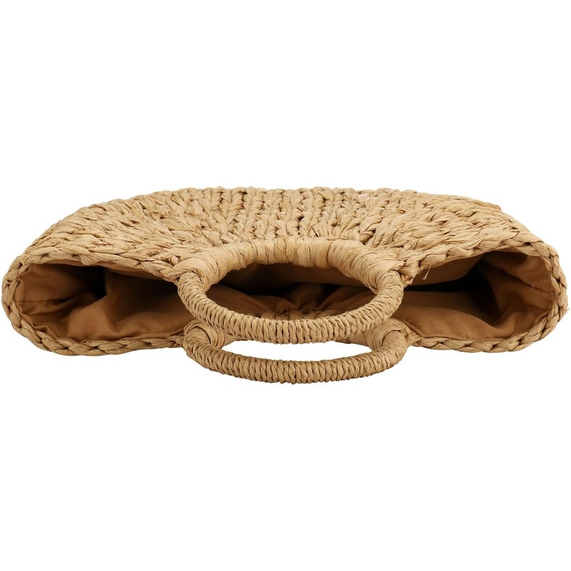 Gets Summer - Bolso de paja para mujer, tela a