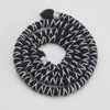 DreadLab - Bendable Spiral Dread Ties (50cm, Black with White