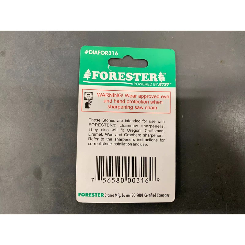 Forester 3/16" Diamond Grinding Stones Sharpens Standard and .325 Carbide