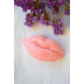Generic Lips Sugar Scrub Soap Solid Exfoliating Vegan Shea Butter Spa Fragranced Lip Kiss Beauty Relaxation Women Gift Her Woman Teacher Mom Sister Daughter Wife Best Friend